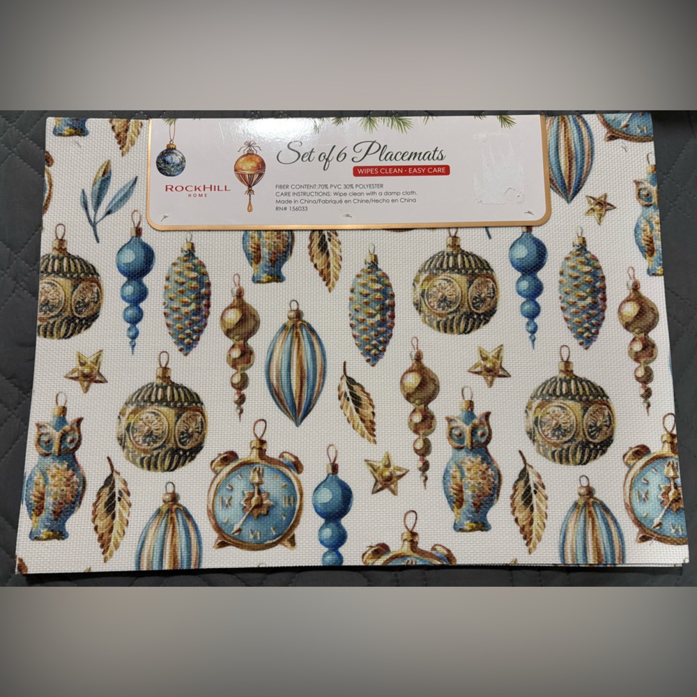 Rockhill Home Set of 6 Single Placemats - Picture 5 of 14